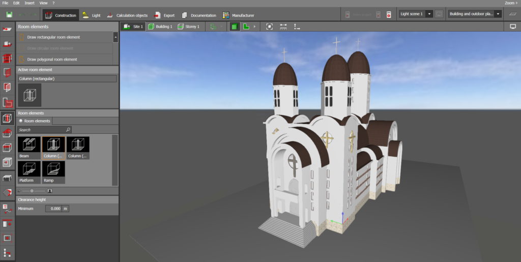 Iluminat accent monumente istorice si biserici